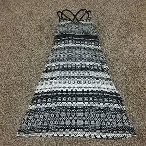 Dakini strappy black & white dress